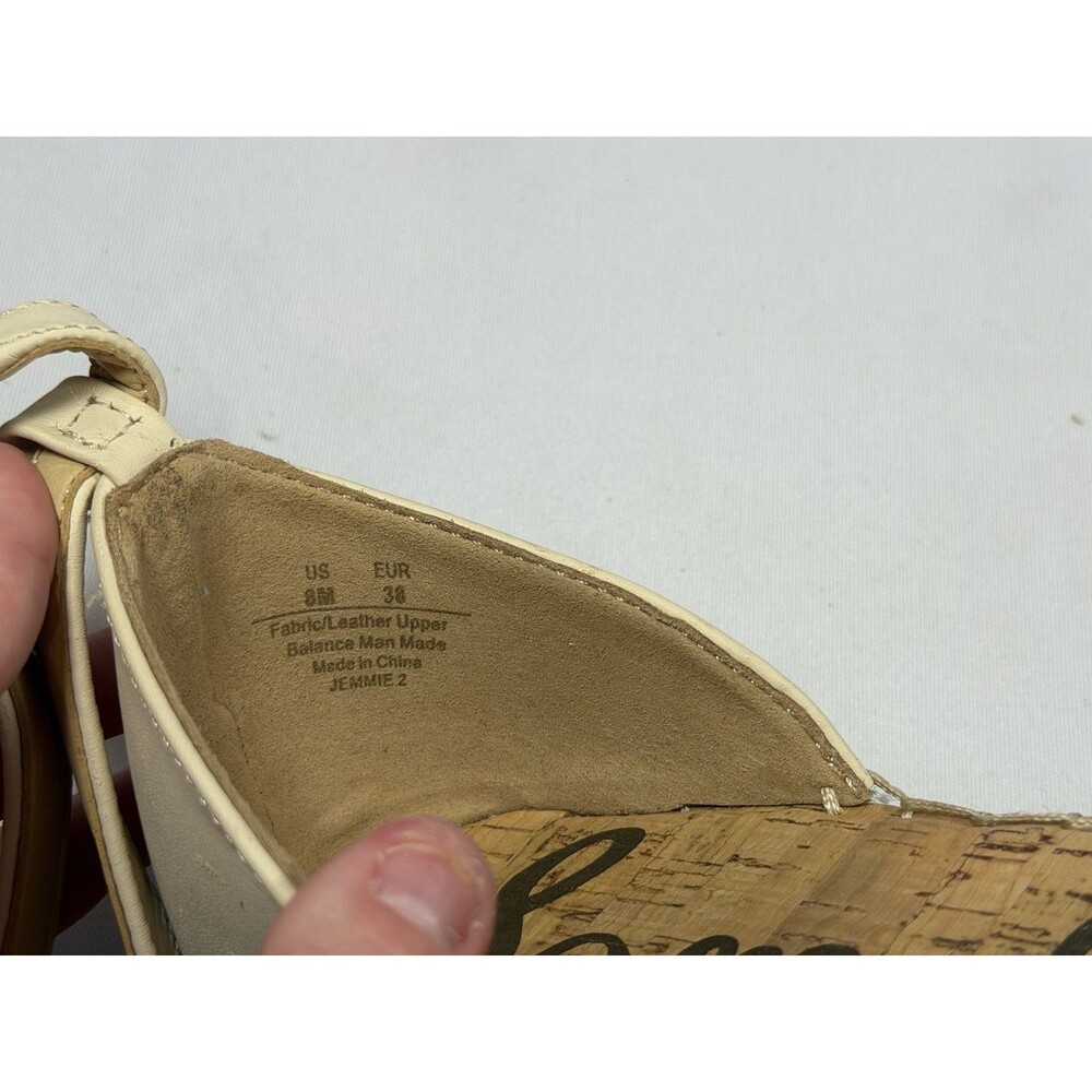 Sam Edelman Jamie 2 Espadrille Flats 8M Floral Embroidered Raffia - Picture 10 of 12